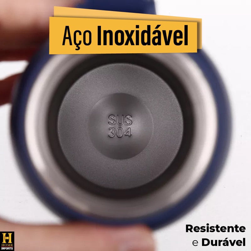 Garrafa Térmica Tática 800ml - Mantenha sua bebida favorita quente ou fresca por mais de 8 horas.