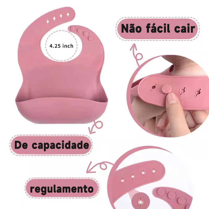 8 peças para alimentação dos bebês, peças de silicone para desmame de bebês, conjunto de talheres infantis para treinamento de refeições.