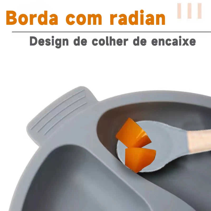 8 peças para alimentação dos bebês, peças de silicone para desmame de bebês, conjunto de talheres infantis para treinamento de refeições.