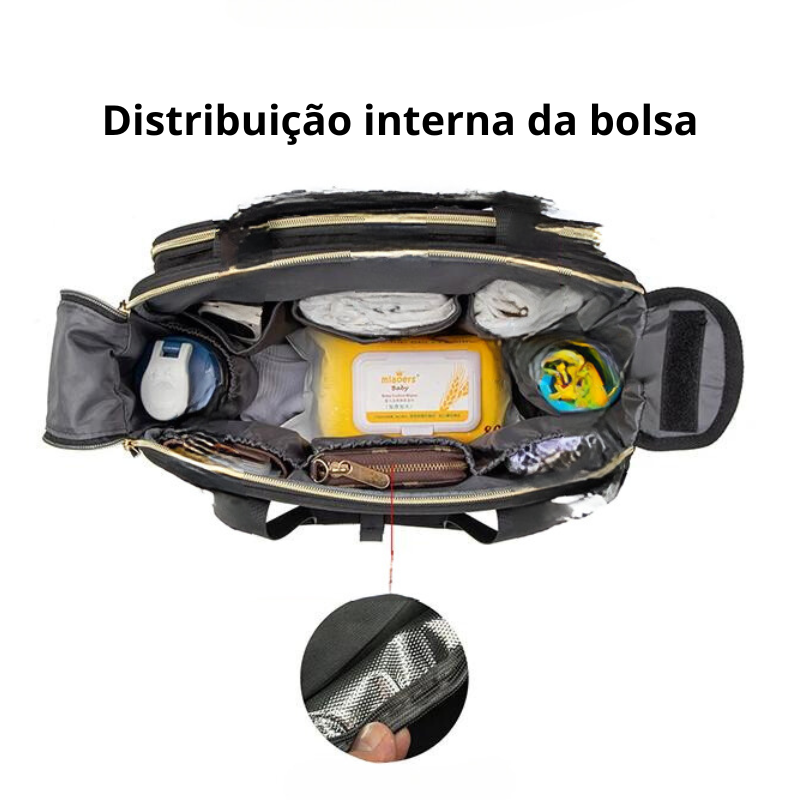 Bolsa maternidade super prática LEQUEEN