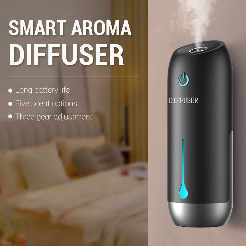 Difusor de óleos essenciais, umidificadores de aromaterapia, fixado na parede, difusor de fragrância de mesa, ambientador para aromatização de casa e carro