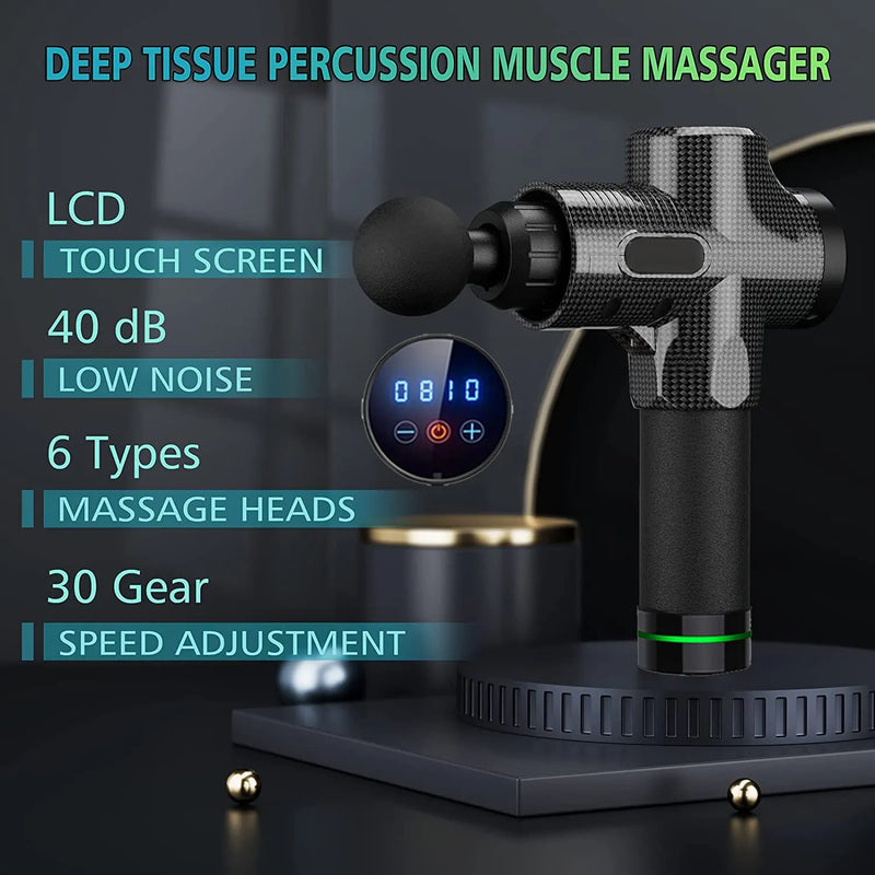 Aparelho de elétrico de massagem portátil, massageador muscular, aparelho de massagem para costas, pescoço, corpo, dor muscular, alívio das dores.